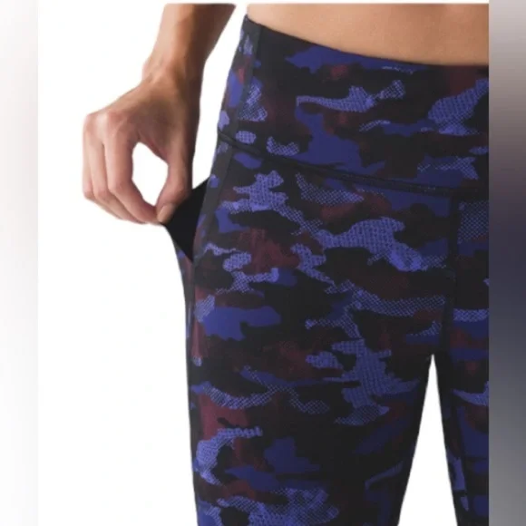Lululemon Purple Camo Leggings EUC - Picture 9 of 10
